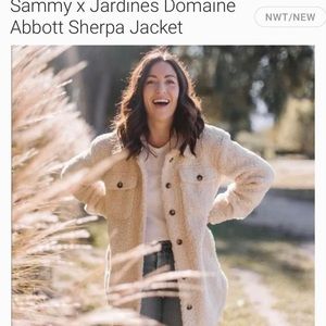 Sammy x Jardines Sherpa jacket BEIGE